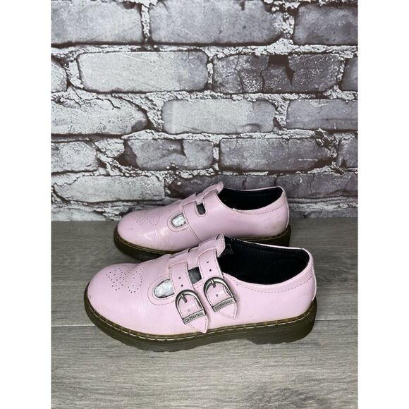 Dr. Martens 8065 J Pink Patent Leather Mary Jane Strap Shoes Women Sz 34EU/3M US - Picture 14 of 16